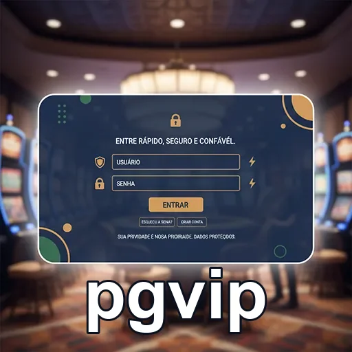 Tela de login do pgvip para acesso seguro e rápido.