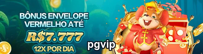 Imagem do pgvip mostrando bônus envelope vermelho até R$7.777.