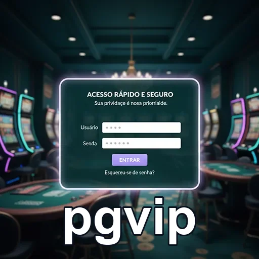 Tela de login do pgvip com acesso veloz e seguro.