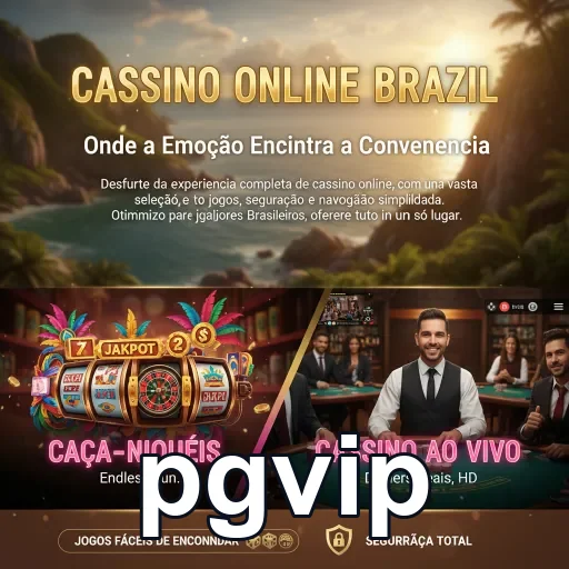 Interface de jogos de caça-níqueis no pgvip com destaque para agilidade.