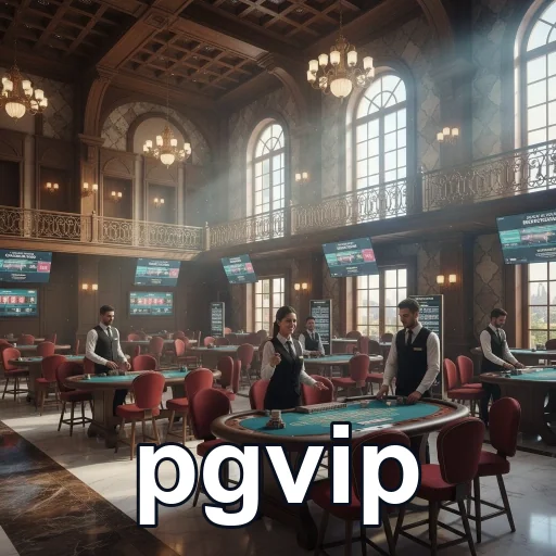 Ambiente sofisticado de cassino no pgvip com jogadores.
