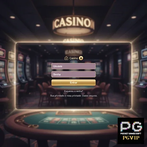 Jogador feliz utilizando a plataforma de jogos pgvip