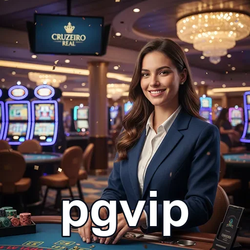 Interface do aplicativo pgvip mostrando jogador e mesas de cassino.