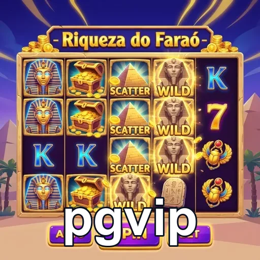 Slots da 'Riqueza do Faraó' no pgvip com prêmios atractivos.