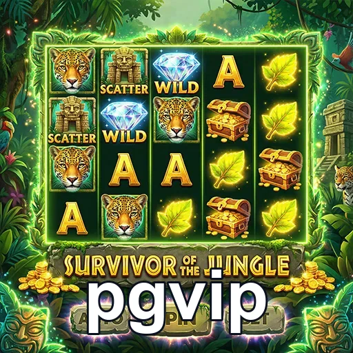 Telas do jogo 'Survivor of the Jungle' no pgvip.