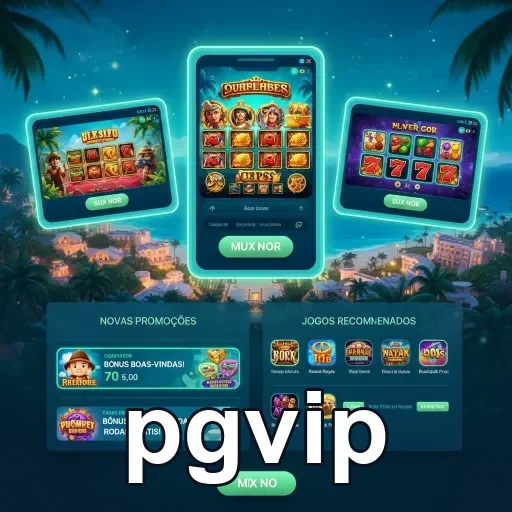 Tela do pgvip mostrando jogos e funções de saque rápido.