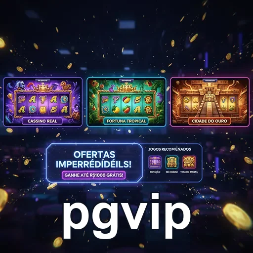 Imagem do site pgvip mostrando jogos móveis em destaque.
